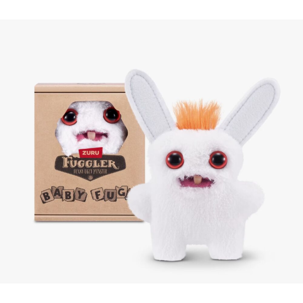 Zuru Fuggler Baby Fugg White Rabid Rabbit Plush Toy